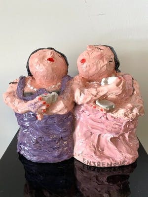 Gerdine Duijsens-Kroeze - Beeld. Kunsthars, Titel, Entre Nous II kopen? Bied vanaf 40!