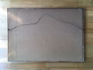 Willem Bos - Poldergezicht met boten - aquarel, houtskool en krijt kopen? Bied vanaf 1!