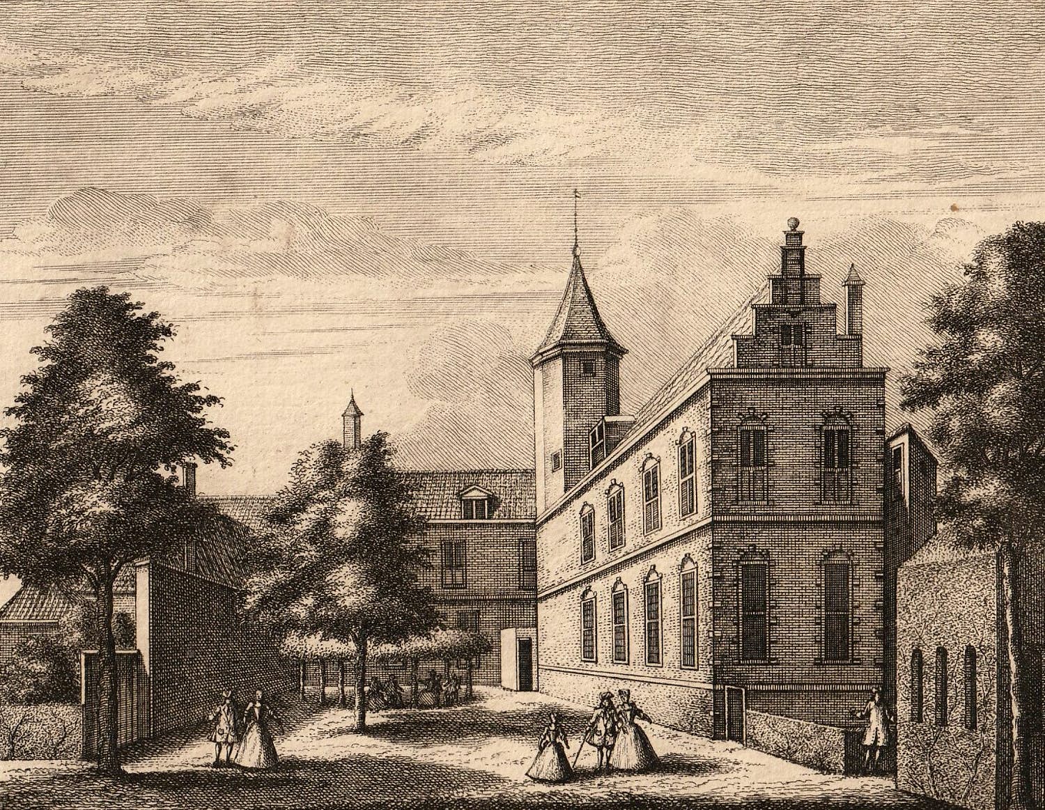 Abraham Rademaker - Gesigt van de Nieuwe Doelen (te Alkmaar) verkocht voor € 30!