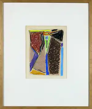 Alphons Freijmuth - Krijttekening en collage, Zonder titel vendu pour 150€ !