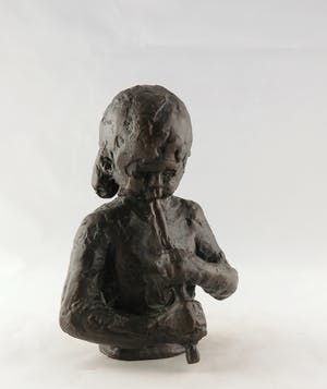 Bets van Wezel - Brons, Meisje met fluit kopen? Bied vanaf 150!