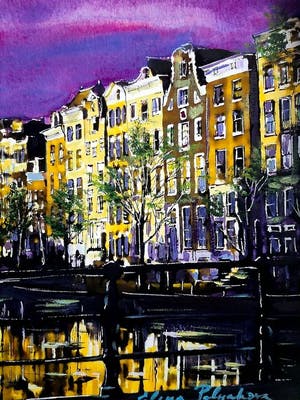 Elena Polyakova - Evening in Amsterdam kopen? Bied vanaf 60!