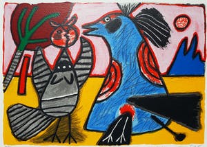 Corneille - Oiseaux, zeefdruk (ingelijst) kopen? Bied vanaf 150!