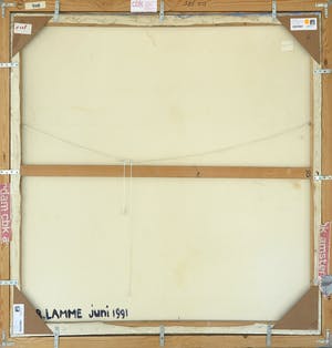 Jacqueline Lamme - Olieverf op doek, Heidi und Peter im Schnee '91 - Ingelijst (Zeer Groot) kopen? Bied vanaf 1!