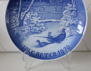 Bing en Grondahl - Porseleinen kerstbord 1970 - Jule Aften kopen? Bied vanaf 18!
