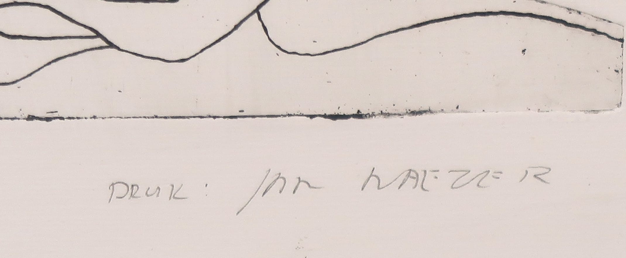 Jan Naezer - Vijf etsen gedrukt door Jan Naezer, Zonder titel - ingelijst kopen? Bied vanaf 1!