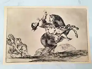 Francisco de Goya - De paardenontvoerder verkocht voor € 65!