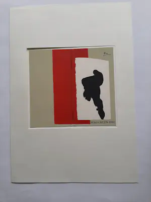 Robert Motherwell - Litho, Omslag van de catalogus van de Galerie Berggruen, Parijs, 1980. kopen? Bied vanaf 25!