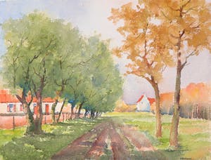 Nand De Pondt - Aquarel, Levensvreugde / Domein Tillegem kopen? Bied vanaf 40!