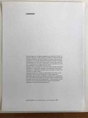 Jules Lismonde - Gesigneerde zeefdruk met bijhorende tekst van Jaak Fontier - 114/250 kopen? Bied vanaf 10!