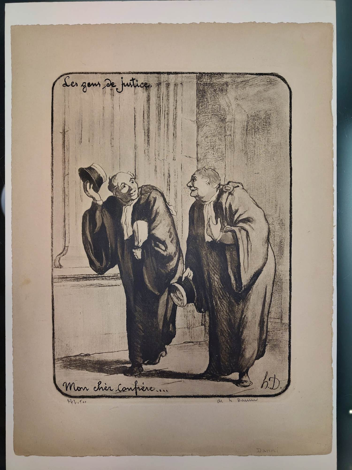 Honore Daumier - Lot van 2 - Les Gens de Justice + Grand Staircase of the Palace of Justice kopen? Bied vanaf 80!