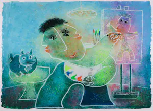 Juan Garcia Ripolles - Zeefdruk op stevig papier, Zonder titel IV - Ingelijst kopen? Bied vanaf 150!