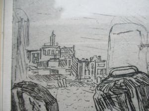 Antoon Derkzen van Angeren - Zicht op de Haven van Rotterdam 1908 kopen? Bied vanaf 65!