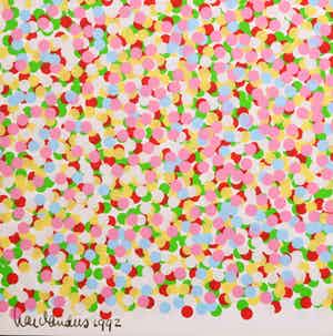 Har Sanders - Zeefdruk, Confetti verkocht voor € 20!