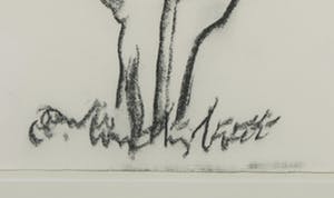 Anton Heyboer - Houtskooltekening, Zonder titel - Ingelijst kopen? Bied vanaf 150!