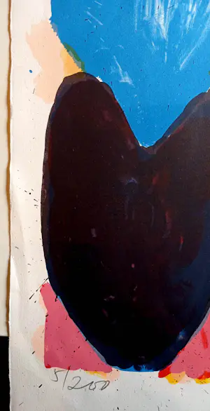 Jan Cremer - kleurrijke zeefdruk: tulpen - 1996 kopen? Bied vanaf 20!