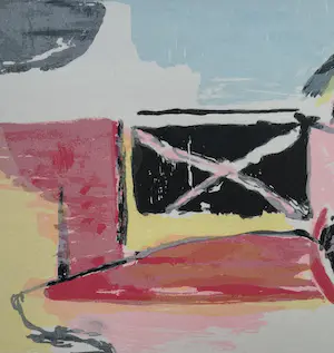 Miguel Ybanez - handgesigneerde litho | 'Zonder titel' (KEURIG INGELIJST) kopen? Bied vanaf 1!