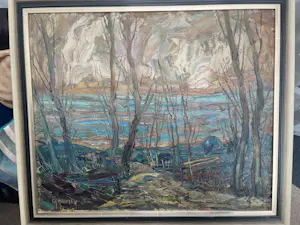 Charles Hollman - Boslandschap in de winter kaufen? Bieten Sie von 200!