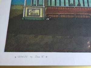 Rob Clous - Uitzicht op Zee II | Kleuren ets (V/X) - ingelijst kopen? Bied vanaf 45!