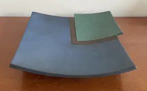 AcheterZweitse Landsheer - Kunst keramische schaal + kandelaar uitgevoerd voor Cor Unum? Enchérissez de 50!