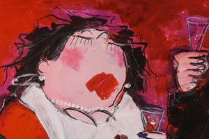 Gerdine Duijsens-Kroeze - Zeefdruk op doek, Love lovely lobster (Groot) kopen? Bied vanaf 125!