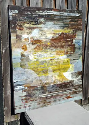 Edo Kaaij - acryl op doek: breath kopen? Bied vanaf 1999!