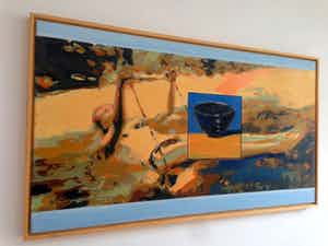 Erwin van Krey - Swinging Girl with Bowl verkocht voor € 150!