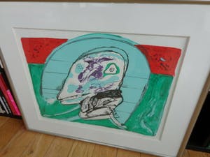 Lucebert - TYPISCHE FIGURATIE / KLEURLITHO / 71x86cm / KADER / SIG kopen? Bied vanaf 155!