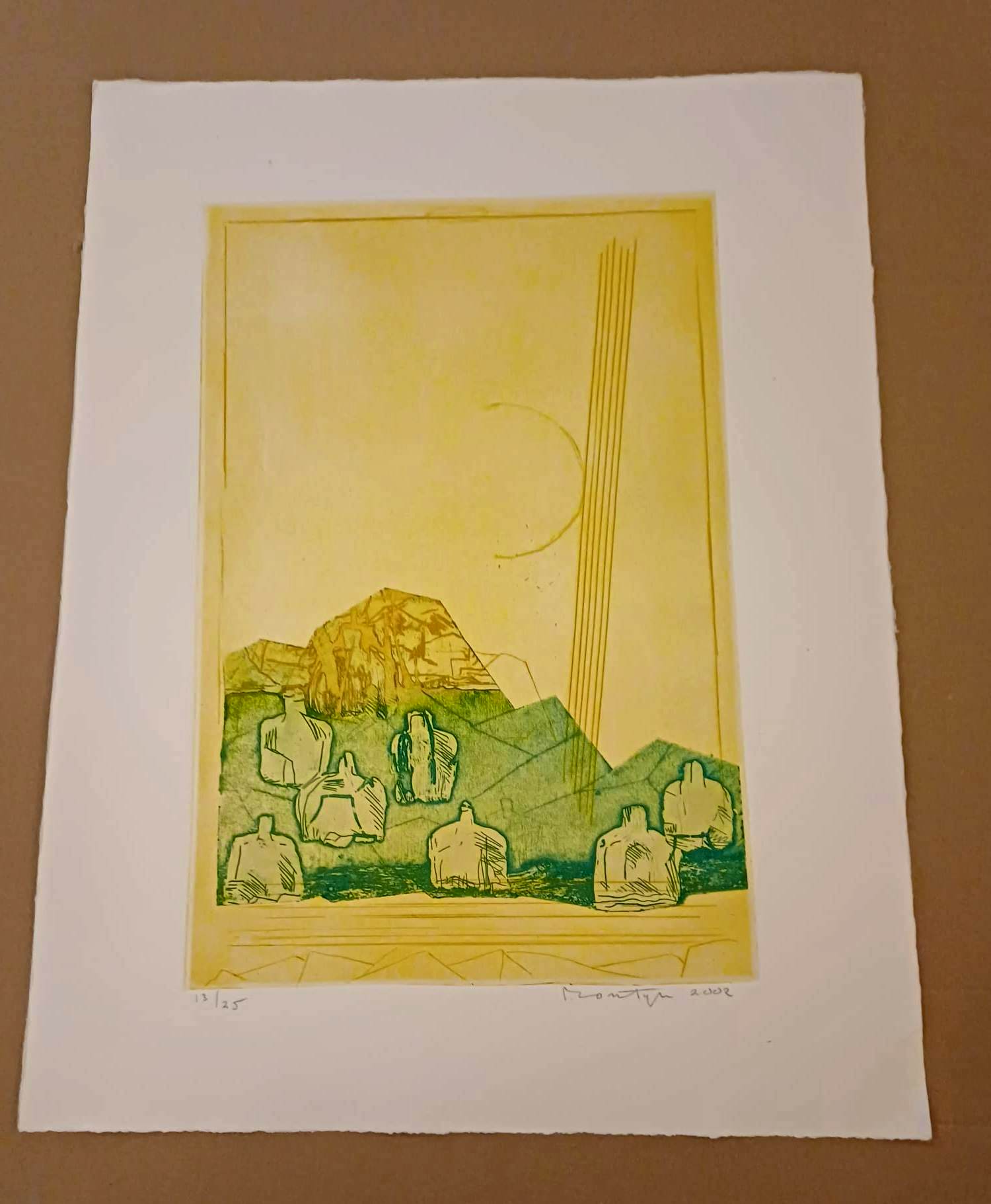 Jan Montyn - Ets/aquatint: "Le bonheur"(geluk) - 2002 kopen? Bied vanaf 115!