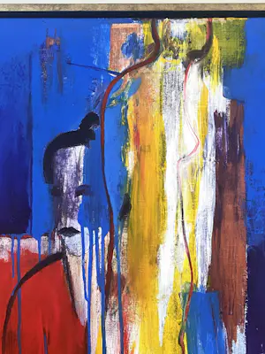 Henk Severens - Femme Jaune - Acryl op doek - 125x120 cm kopen? Bied vanaf 490!