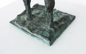 Ruudt Wackers - Brons, Vrouw met een boom kopen? Bied vanaf 600!