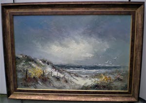 Jan Bevort - Strandgezicht met meeuwen kopen? Bied vanaf 300!
