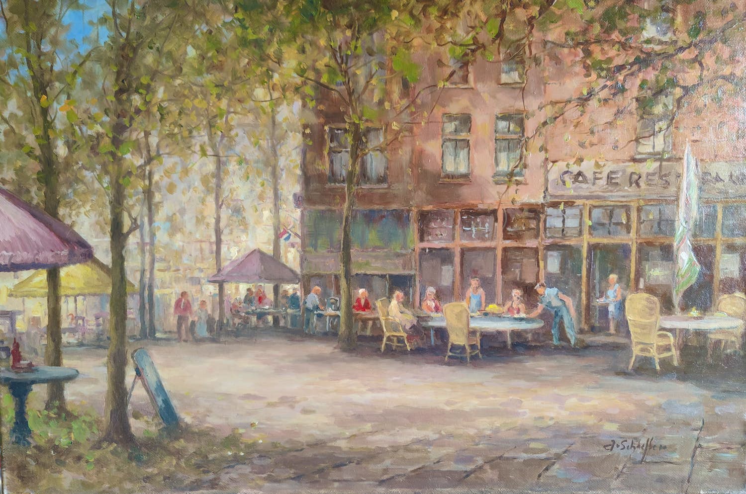 Jan Schaeffer - Terras in Middelburg verkocht voor € 100!