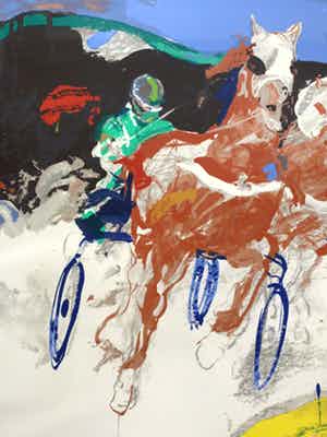 Jan van Diemen - Dravers, gesigneerde zeefdruk verkocht voor € 45!