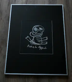 Karel Appel - ingelijste zeefdruk: The face - 1977 kopen? Bied vanaf 225!