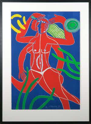 Corneille - Litho, Jeux de l'air et de l'eau - Ingelijst (Groot) verkocht voor € 350!