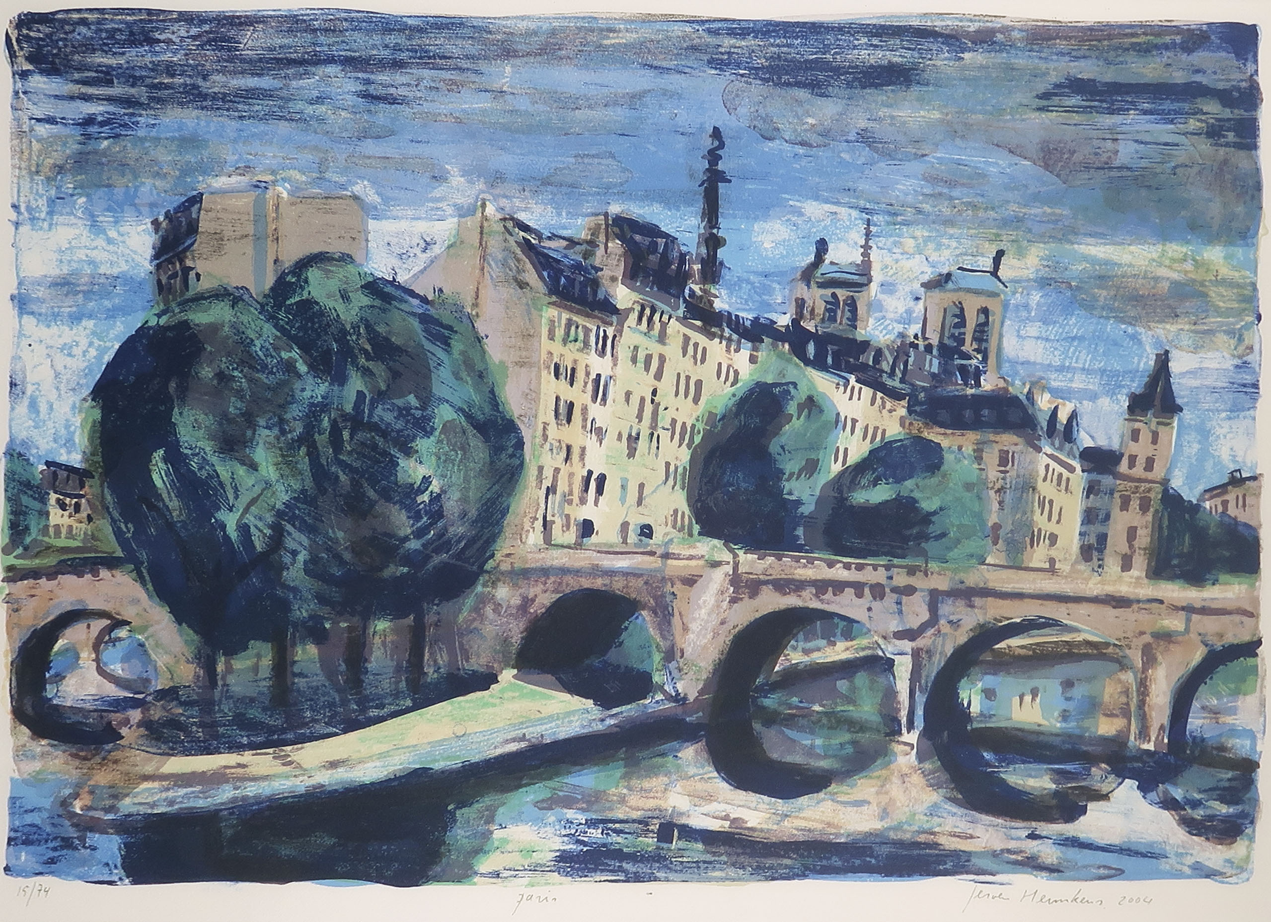 Jeroen Hermkens - Litho, Paris - Ingelijst kopen? Bied vanaf 50!