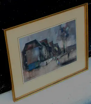 Jan Rijlaarsdam - Ingelijste aquarel: Nijmegen - 1950 kaufen? Bieten Sie von 375!