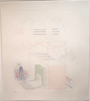 David Hockney - The Buzzing of the Blue Guitar - Aquatint, Ets - 1976 kopen? Bied vanaf 3900!