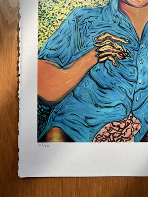 Pjeroo Roobjee - Kleurrijke, gesigneerde litho - niet ingelijst kopen? Bied vanaf 75!