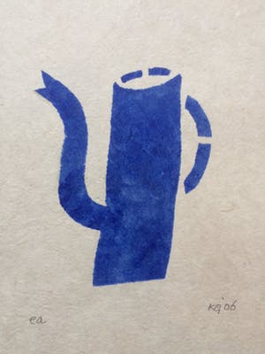 Klaas Gubbels - sjabloondruk 'Blauwe Kan' - 2006 - oplage E/A. kopen? Bied vanaf 250!