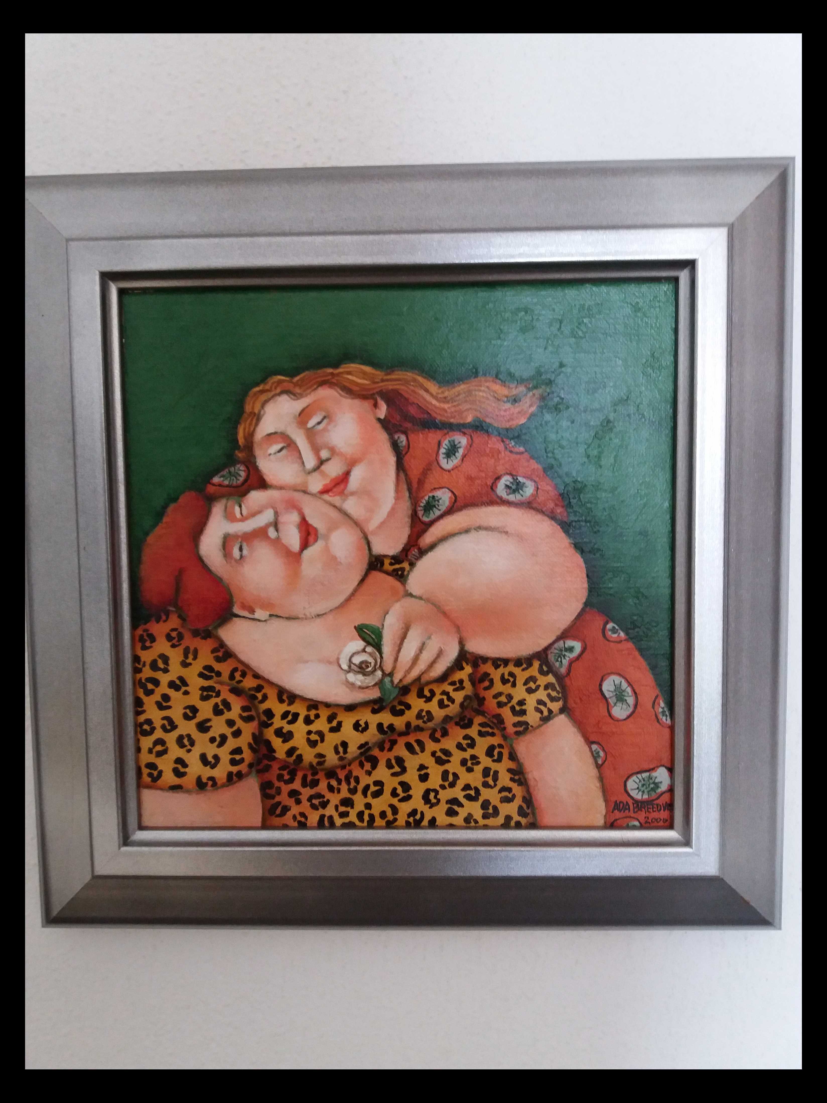 Ada Breedveld - twee dames met bloem kopen? Bied vanaf 225!