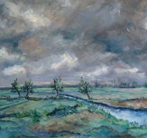 Pie Wilhelmus - (1926-2003) - Landschap kopen? Bied vanaf 50!