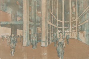 Gerard Gooiker - Kleurenets en aquatint, Presque vue - Ingelijst kopen? Bied vanaf 10!