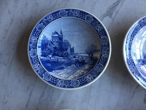 Royal Goedewaagen - 6 Delftsblauwe wandborden kopen? Bied vanaf 10!