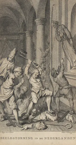 Reinier Vinkeles - Gravure, Beeldenstorming in de Nederlanden kopen? Bied vanaf 1!