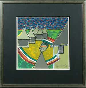 Corneille - Litho, Zonder titel - Ingelijst verkocht voor € 250!