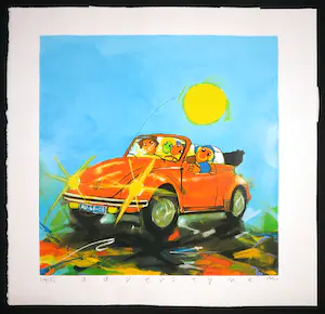 Ad Verstijnen - Zeefdruk, VW Kever kopen? Bied vanaf 1!