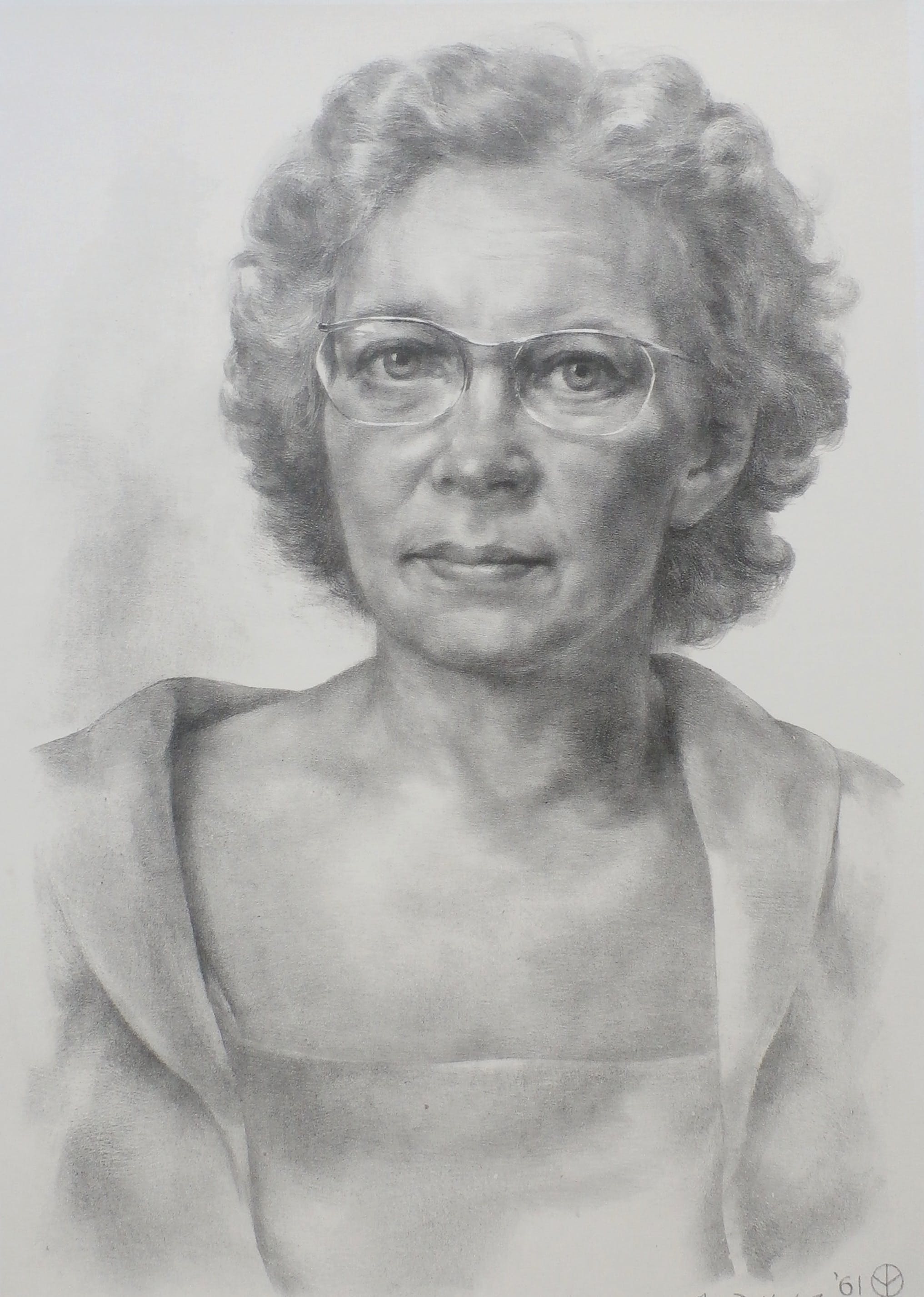 Aart van Dobbenburgh - litho: portret van Agda - 1961 verkocht voor € 45!