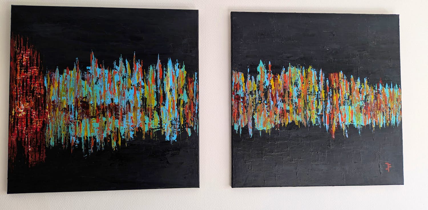 John Foppen - City View By Night # K04. Diptych .XL. GROOT. 2020 kopen? Bied vanaf 149!